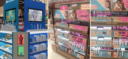 Point of sale POS display transformations by Fuchsia Retail